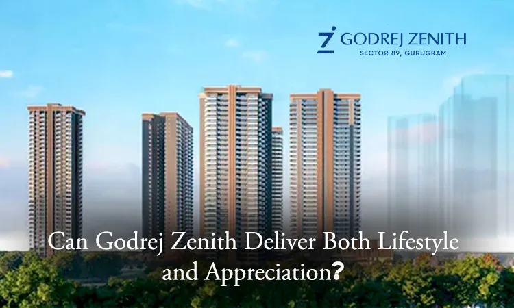 Godrej Zenith Sector 89 Gurugram high-rise residential towers with the blog title 