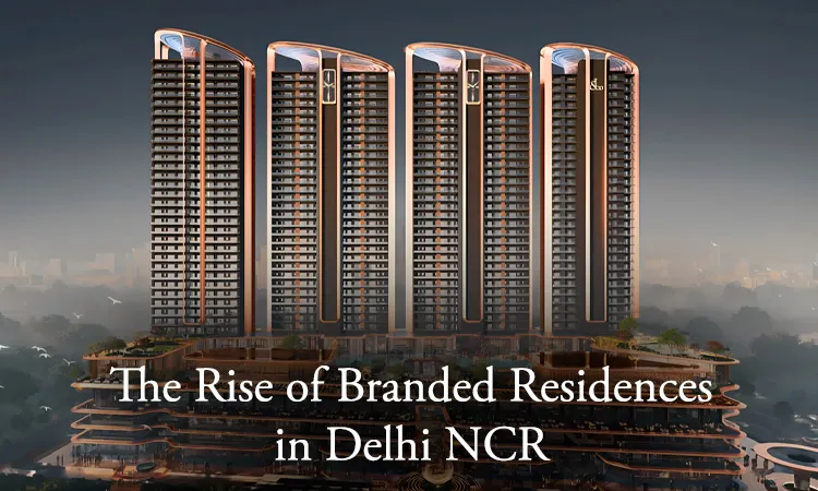 Luxury branded residences towers in Delhi NCR with modern architecture and premium amenities.