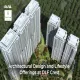 op-down view of DLF Crest residential complex with high-rise towers, landscaped gardens, pathways, and lifestyle amenities.