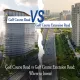 Split comparison image of Golf Course Road and Golf Course Extension Road in Gurugram showing premium commercial and residential real estate.