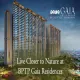 Aerial view of BPTP Gaia Residences towers in Sector 102 Gurugram with the text Live Closer to Nature at BPTP Gaia Residences.