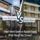 Smart World Gems vs Builder Floors comparison showing modern township and independent floor options in Gurugram.