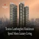 Tonino Lamborghini Residences high-rise towers in Sector 71 Gurgaon at dusk with geometric facade design and city skyline backdrop.