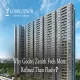 Godrej Zenith residential towers at Sector 89 Gurugram showcasing refined modern architecture against a clear blue sky. The text over image is "Why Godrej Zenith Feels More Refined Than Flashy"