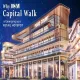Night view of M3M Capital Walk multi-storey retail complex with Food Court, premium brand shops and text Why M3M Capital Walk Is Emerging as a Retail Hotspot.