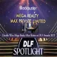 Rajesh Chauhan, Director of Mega Realty Max Private Limited, receives an award from DLF representatives on stage at the DLF Awards 2025.
