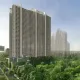 DLF One Midtown luxury residential towers in Moti Nagar, West Delhi surrounded by lush greenery and urban skyline.